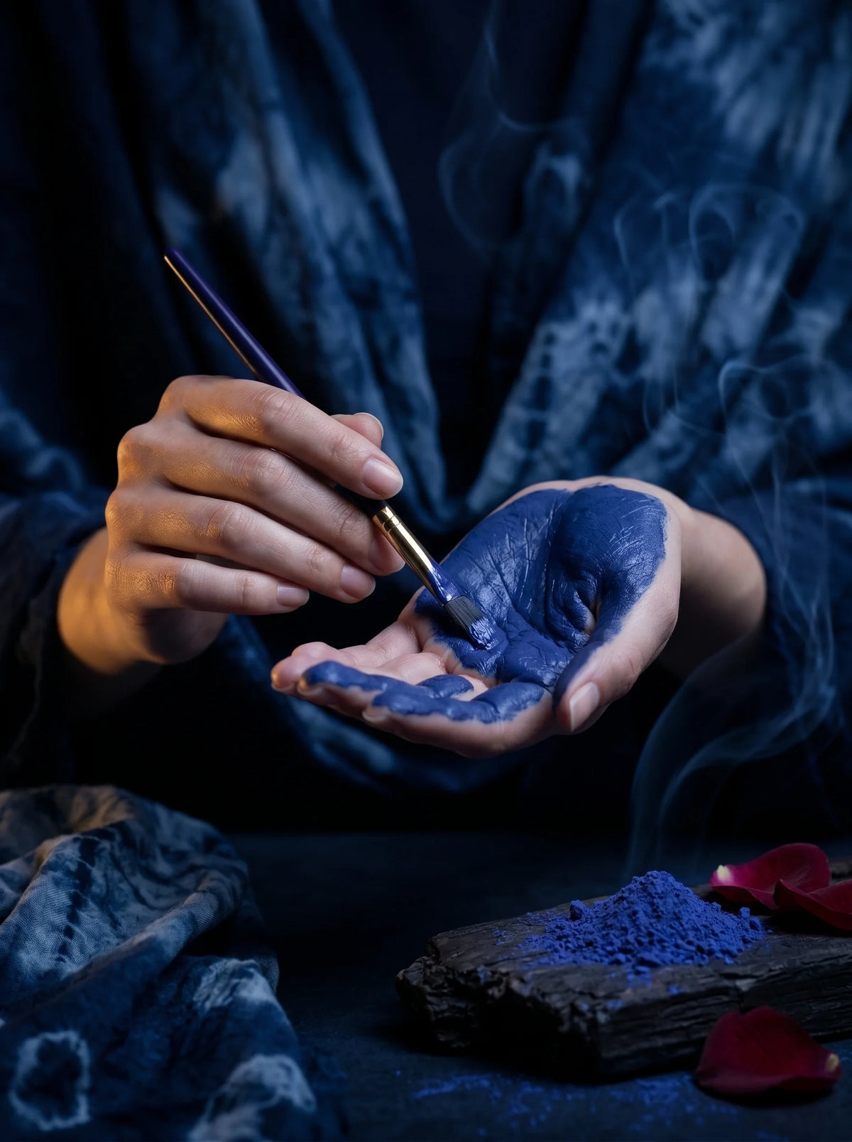 An indigo ritual, distilled.