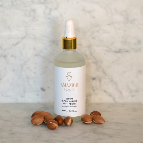 Moroccan products organic argan oil serum repairing hair with argan